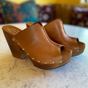 Kork-Ease Deanna open toe clogs, size 8, EUC!